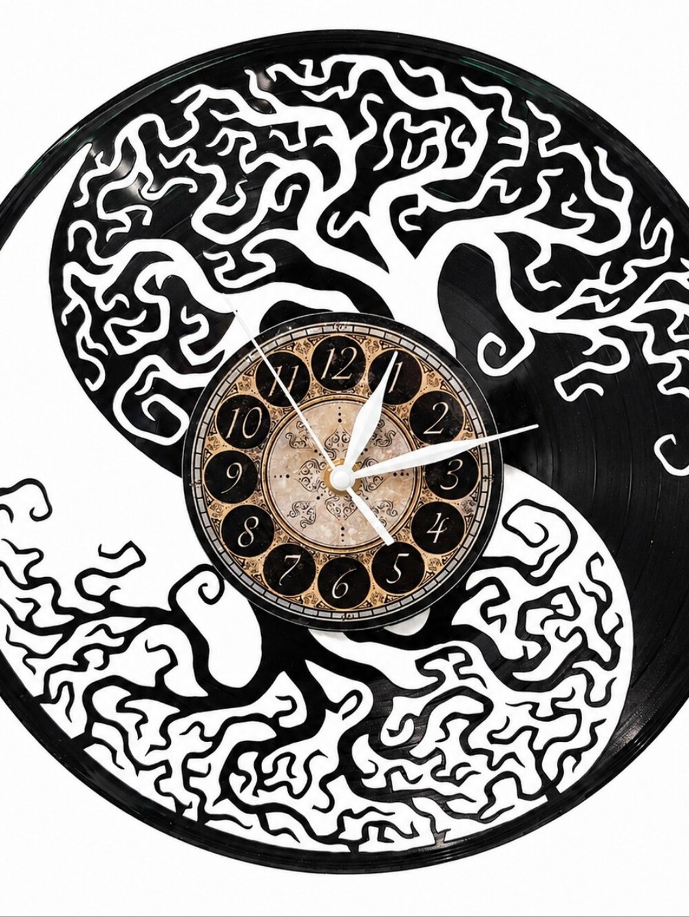 YIN YANG Tree Of Life vinyl record clock Wall Art Gift Idea